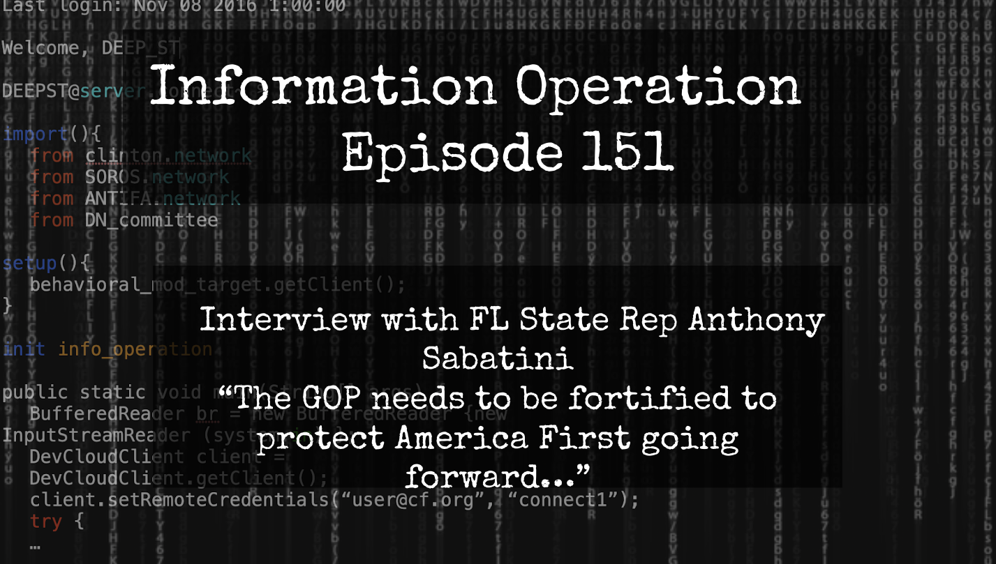 IO Episode 151 - Anthony Sabatini - The Future Of GOP In FL.