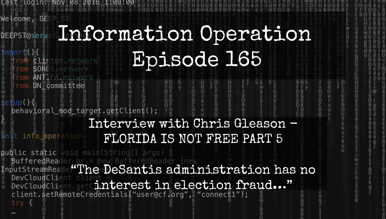 VIDEO: FLORIDA IS NOT FREE PART 5 - Chris Gleason Files RICO Lawsuit