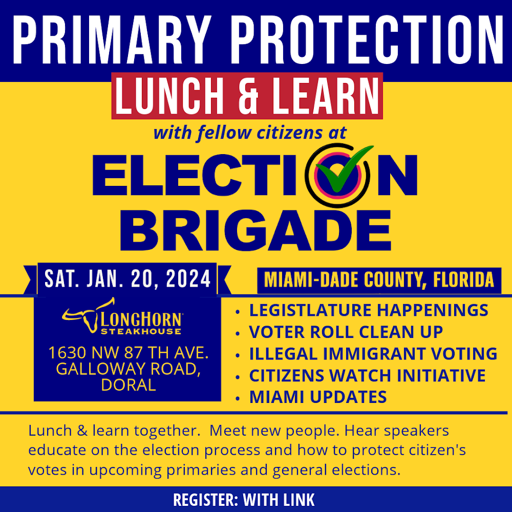 Election Integrity Brigade Of Miami-Dade County Launches Web Site