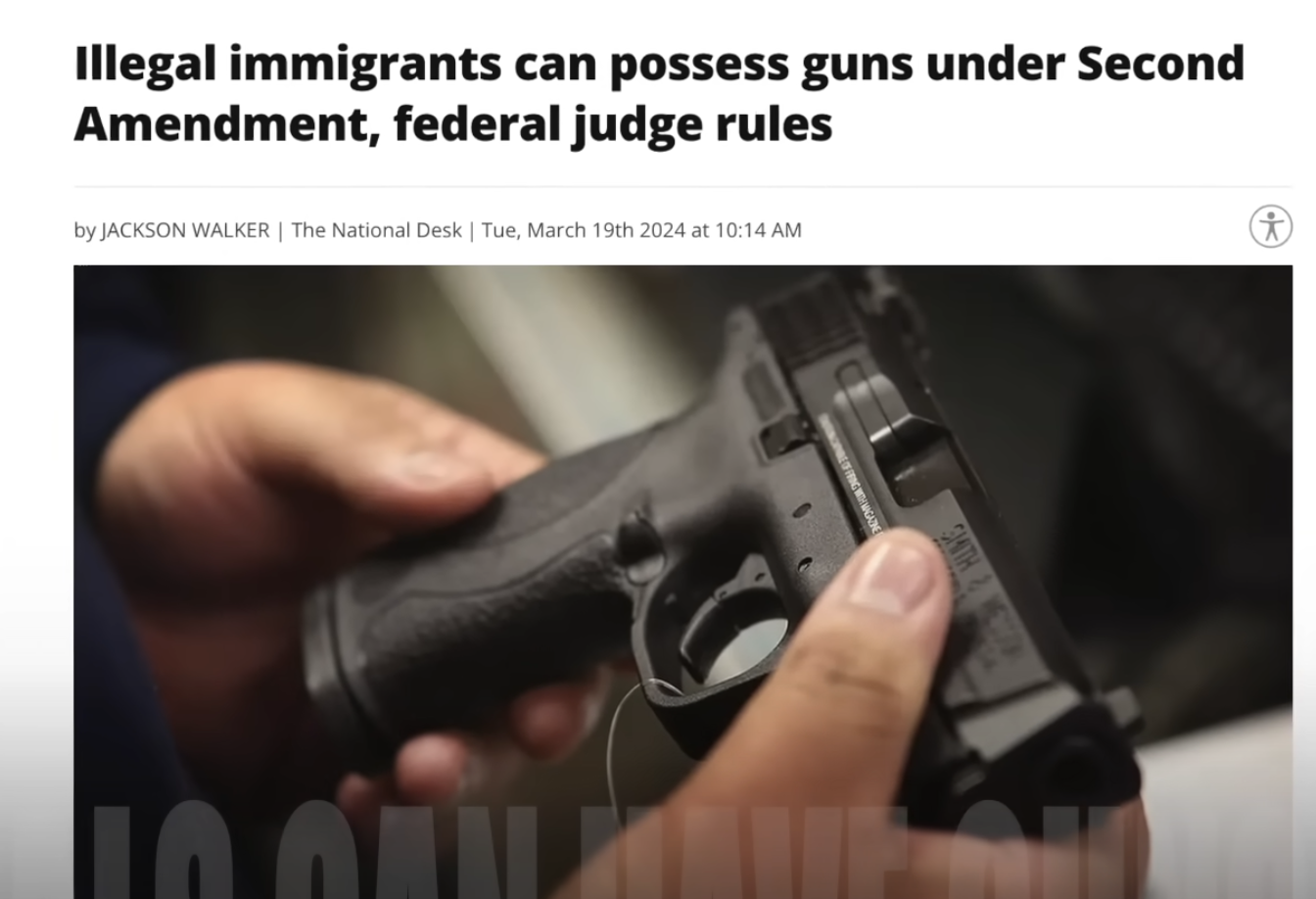 Obama Judge Approves Illegals' Carrying Guns