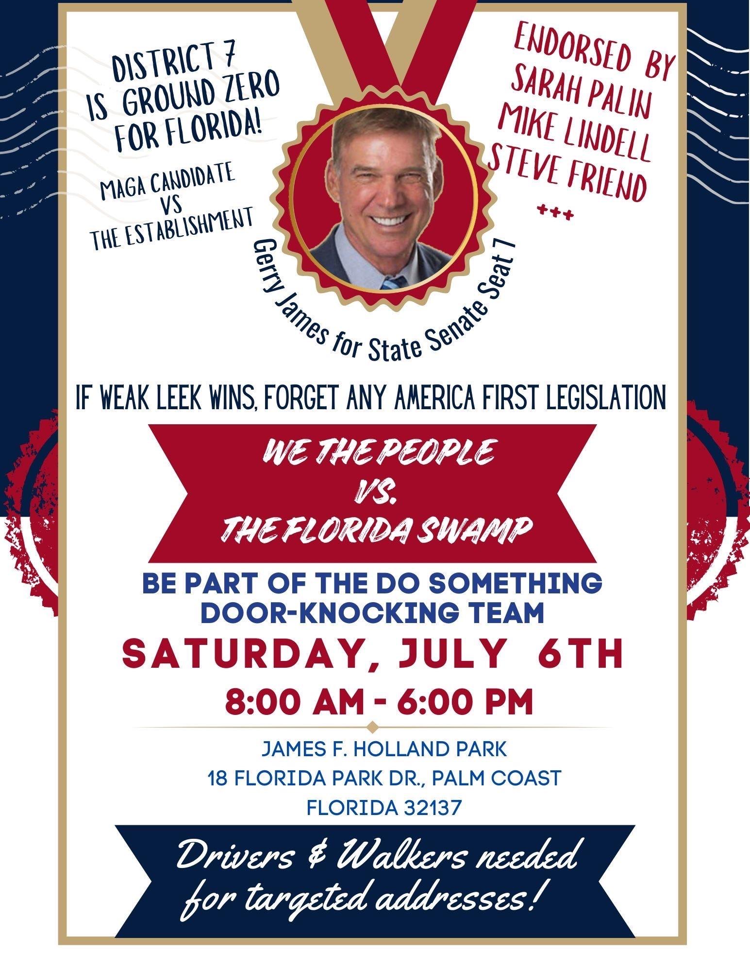 Florida Patriots Gather On Saturday, July 6 Near St. Augustine For Gerry James