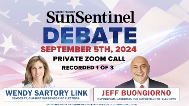 Sun Sentinel Debate Buongiorno v. Link Sept 5, 2025