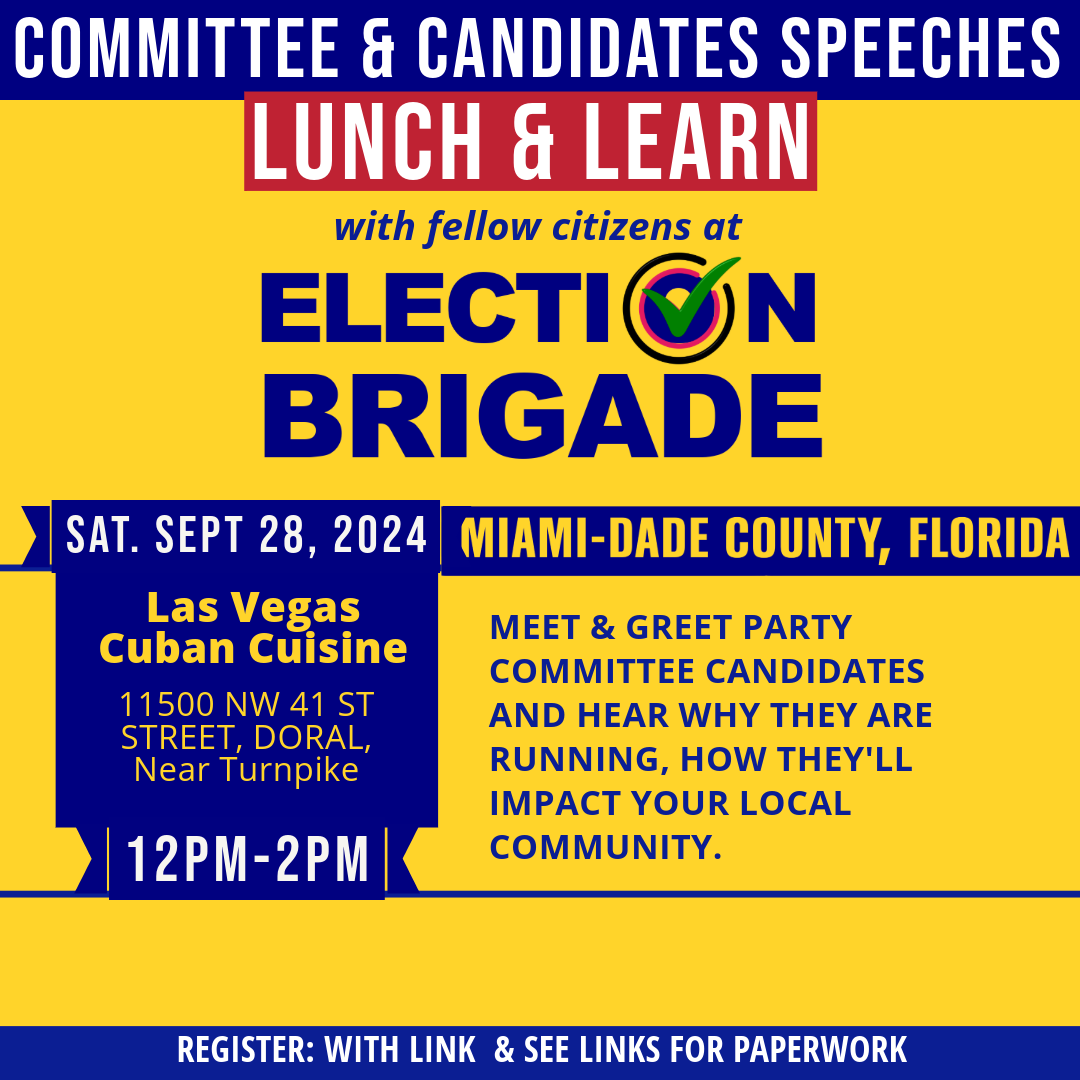 Come Learn Saturday At The Election Integrity Brigade!